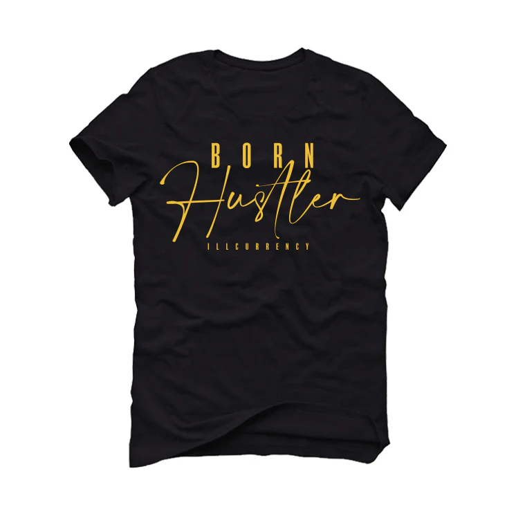 Air Jordan 12 “Black Taxi” Black T-Shirt (Born Hustler) - Image 2