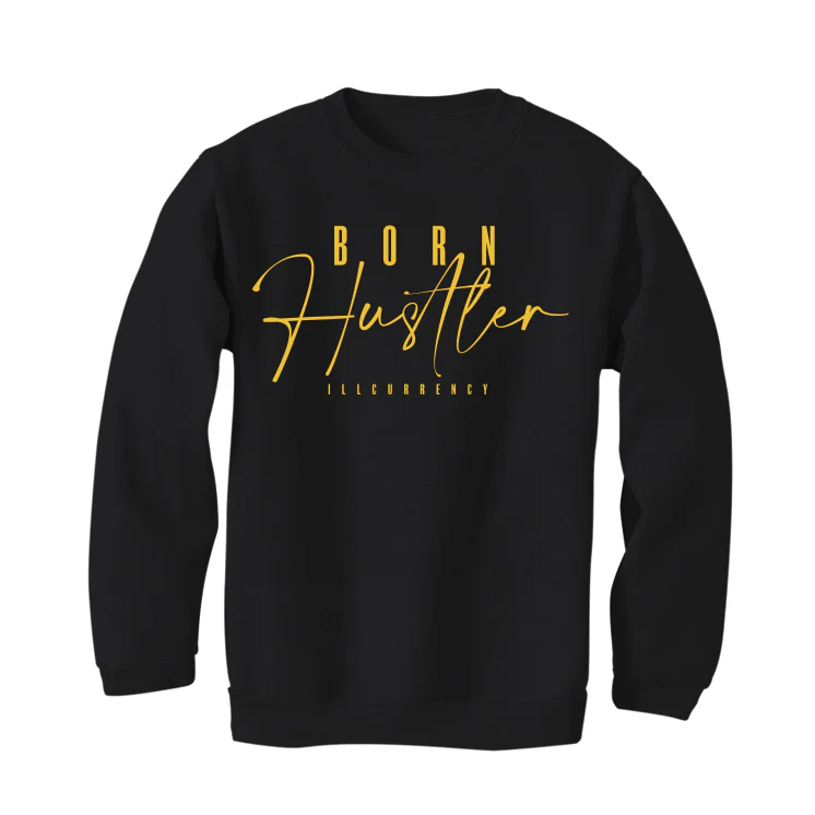 Air Jordan 12 “Black Taxi” Black T-Shirt (Born Hustler) - Image 4