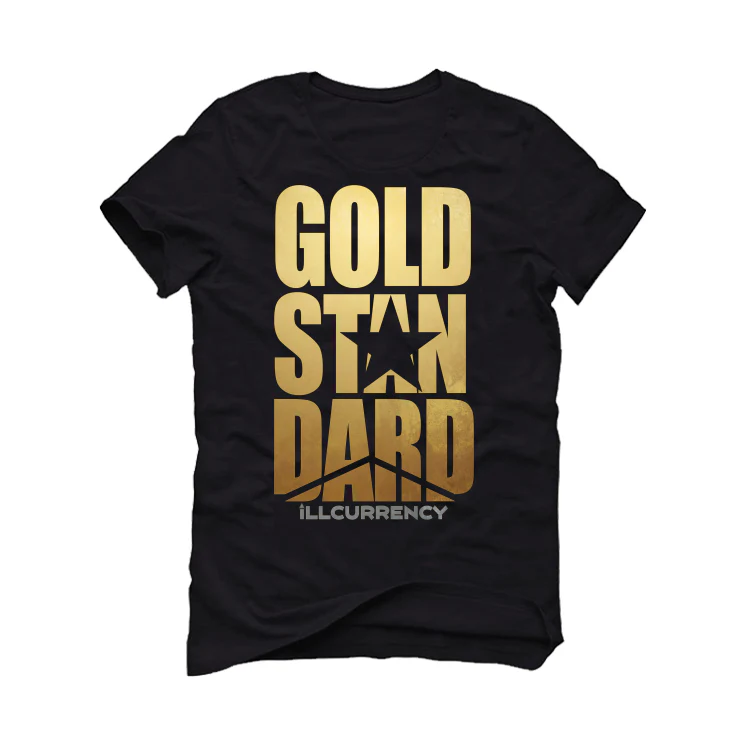 Air Jordan 12 “Black Taxi” Black T-Shirt (GOLD STANDARDS) - Image 2
