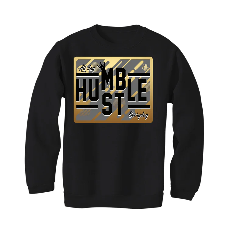 Air Jordan 12 “Black Taxi” Black T-Shirt (HUSTLE EVERYDAY) - Image 4