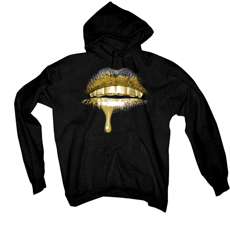 Air Jordan 12 “Black Taxi” Black T-Shirt (Lips) - Image 3