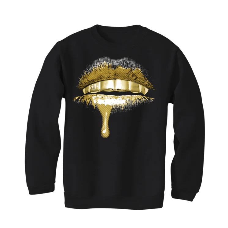 Air Jordan 12 “Black Taxi” Black T-Shirt (Lips) - Image 4