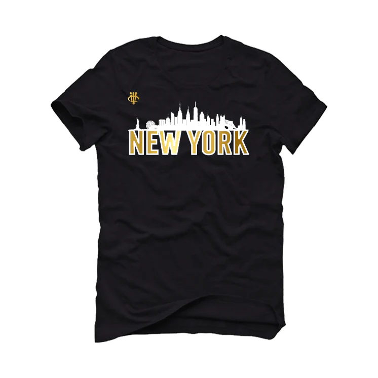 Air Jordan 12 “Black Taxi” Black T-Shirt (New York) - Image 2