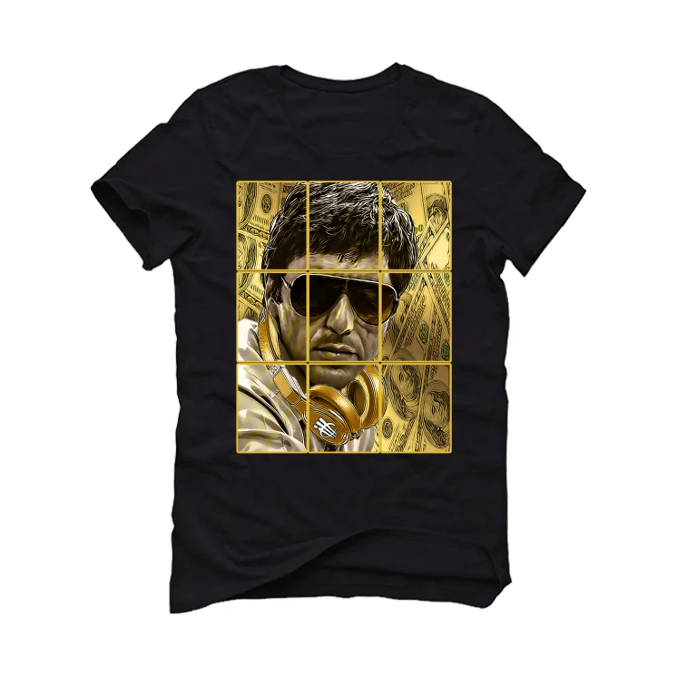 Air Jordan 12 “Black Taxi” Black T-Shirt (PACINO) - Image 2