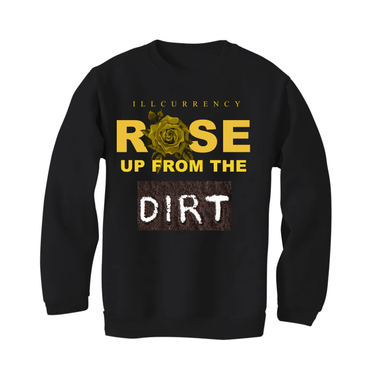Air Jordan 12 “Black Taxi” Black T-Shirt (Rose up from the dirt) - Image 4
