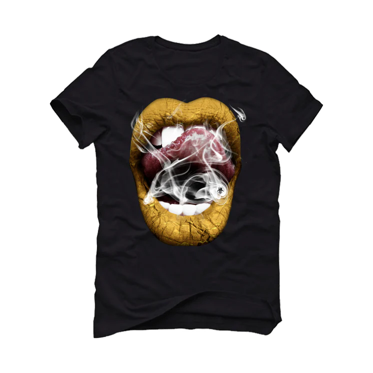 Air Jordan 12 “Black Taxi” Black T-Shirt (Smoke N Lips)