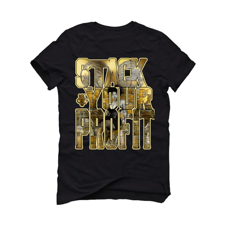 Air Jordan 12 “Black Taxi” Black T-Shirt (STACK YOUR PROFIT) - Image 2
