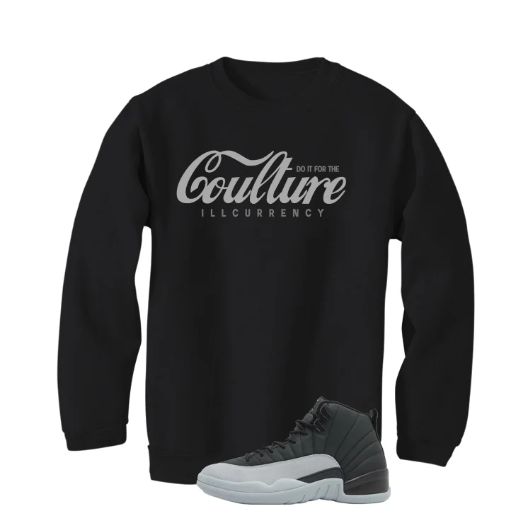 Air Jordan 12 Black/Wolf Grey Black T-Shirt (Coulture)| illcurrency - Image 4