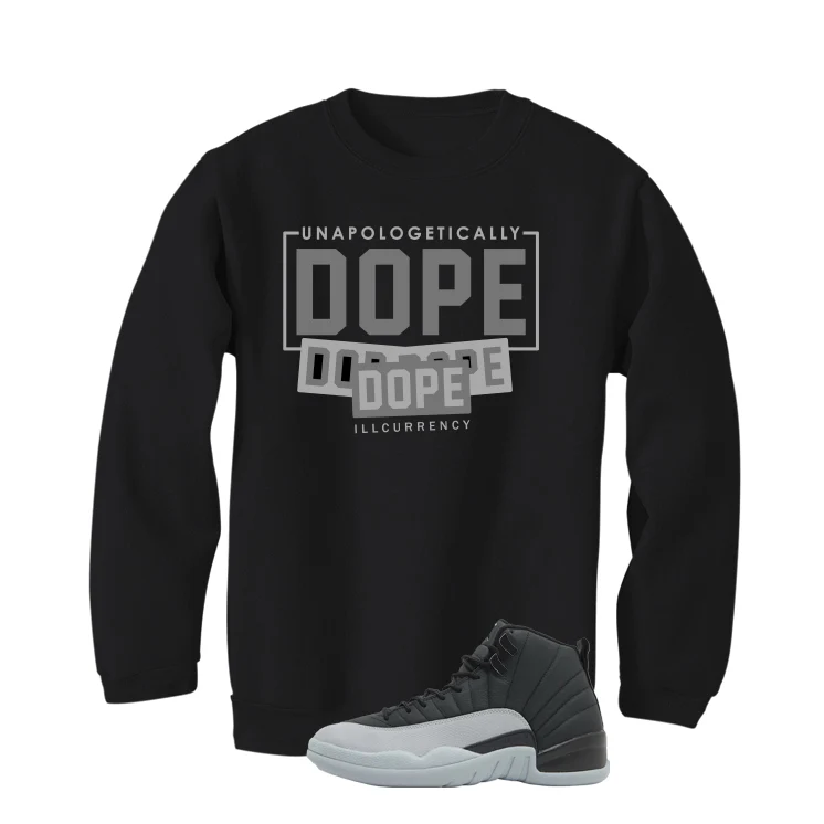 Air Jordan 12 Black/Wolf Grey Black T-Shirt (DOPE)| illcurrency - Image 4