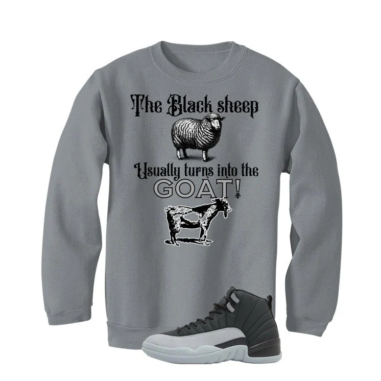 Air Jordan 12 Black/Wolf Grey Grey T-Shirt (the black sheep usually turns into the GOAT!)| illcurrency - Image 4