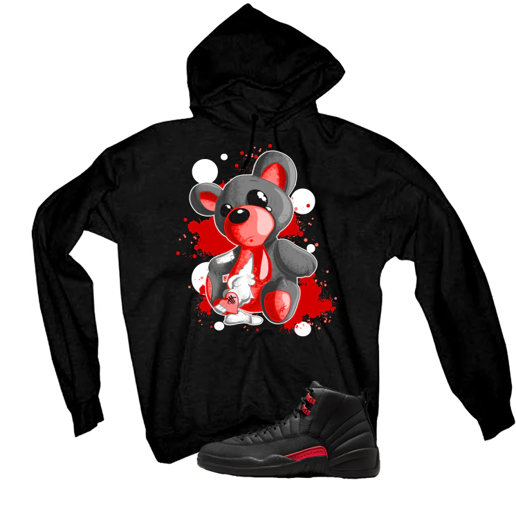 Air Jordan 12 Bloodline Matching T-Shirt, Sweatshirts, & Hoodies Black T-Shirt (Big Teddy)| illcurrency - Image 3