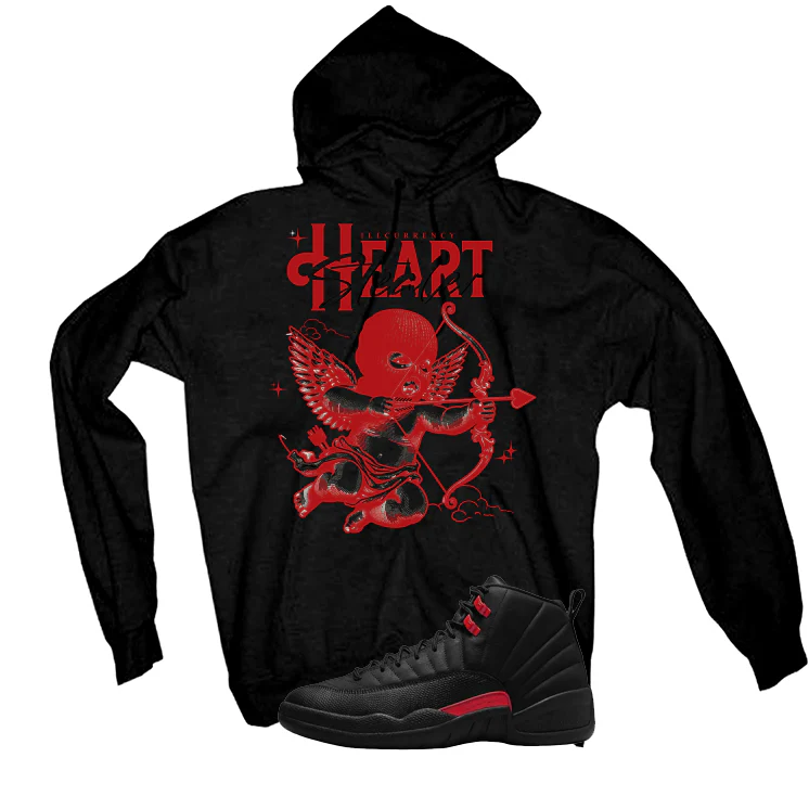 Air Jordan 12 Bloodline Matching T-Shirt, Sweatshirts, & Hoodies Black T-Shirt (Heart Stealer)| illcurrency - Image 3