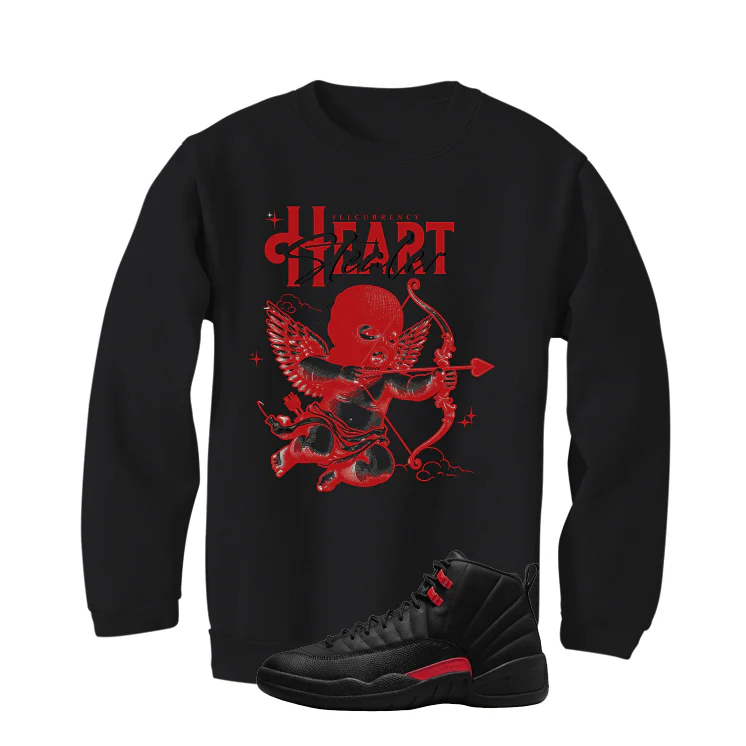 Air Jordan 12 Bloodline Matching T-Shirt, Sweatshirts, & Hoodies Black T-Shirt (Heart Stealer)| illcurrency - Image 4