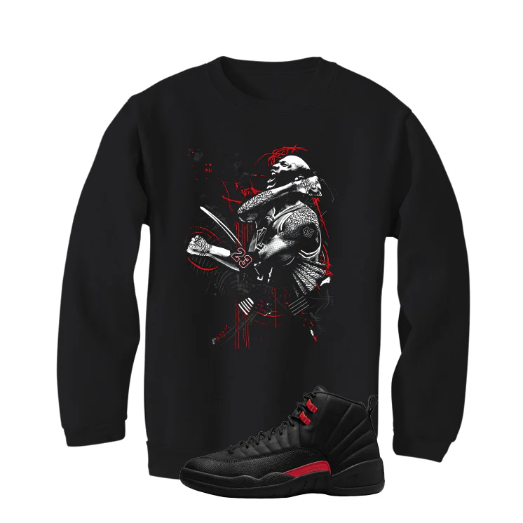 Air Jordan 12 Bloodline Matching T-Shirt, Sweatshirts, & Hoodies Black T-Shirt (Jordan)| illcurrency - Image 4