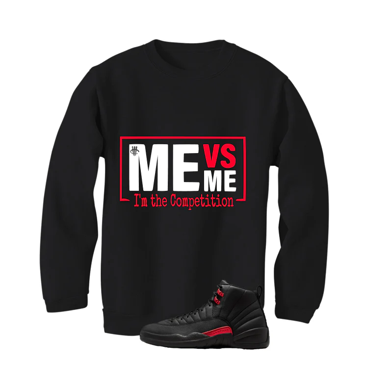 Air Jordan 12 Bloodline Matching T-Shirt, Sweatshirts, & Hoodies Black T-Shirt (Me Vs Me)| illcurrency - Image 4