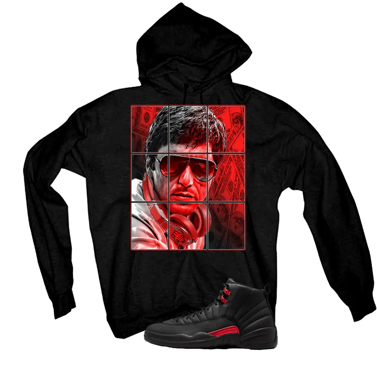 Air Jordan 12 Bloodline Matching T-Shirt, Sweatshirts, & Hoodies Black T-Shirt (Pacino)| illcurrency - Image 3