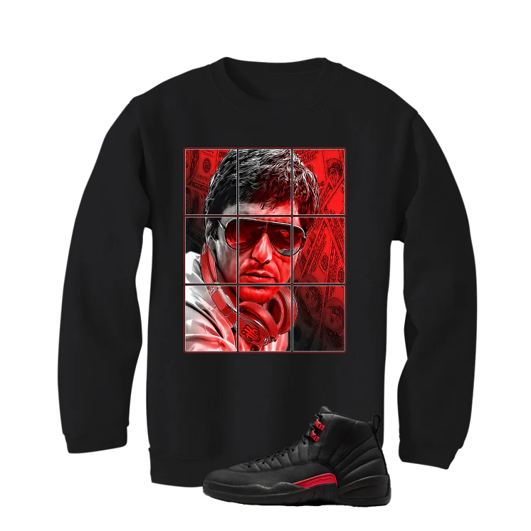 Air Jordan 12 Bloodline Matching T-Shirt, Sweatshirts, & Hoodies Black T-Shirt (Pacino)| illcurrency - Image 4