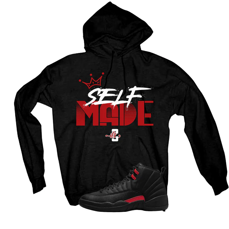 Air Jordan 12 Bloodline Matching T-Shirt, Sweatshirts, & Hoodies Black T-Shirt (Self Made)| illcurrency - Image 3