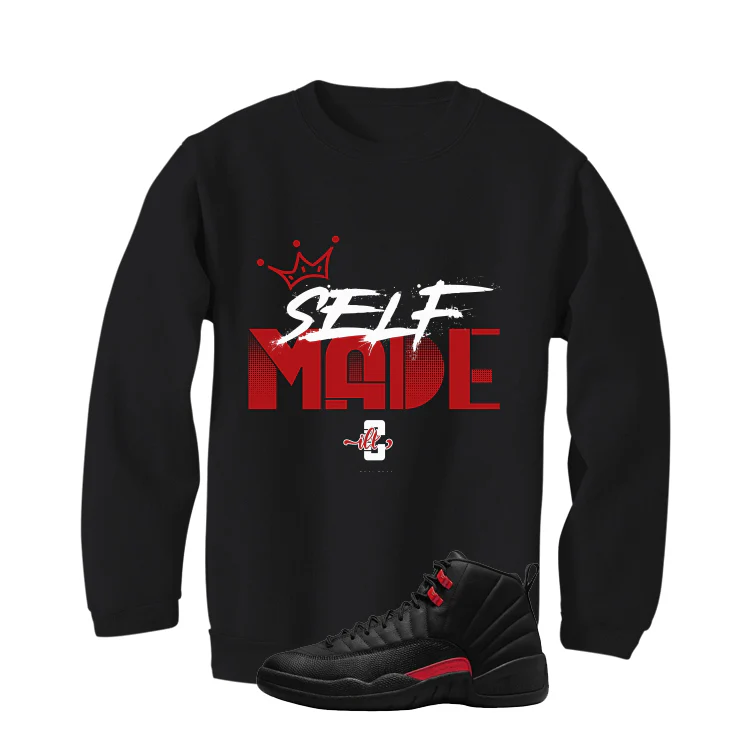 Air Jordan 12 Bloodline Matching T-Shirt, Sweatshirts, & Hoodies Black T-Shirt (Self Made)| illcurrency - Image 4