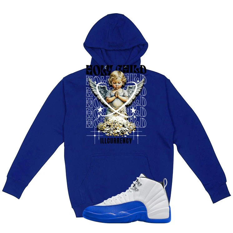 Air Jordan 12 Blueberry Royal Blue T-Shirt (Holy Child)| illcurrency - Image 3
