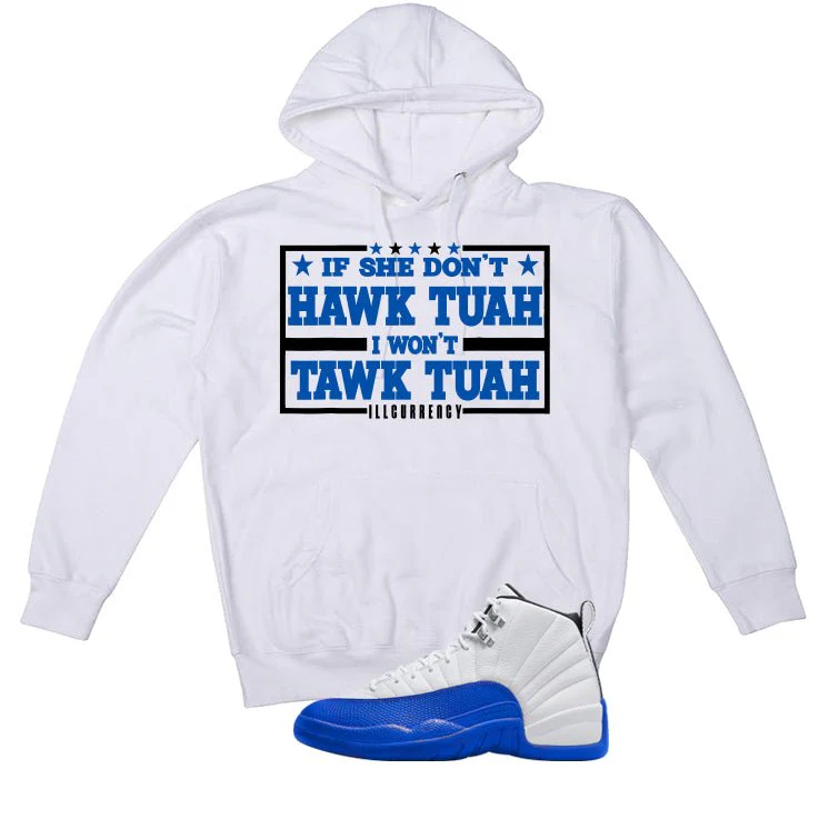 Air Jordan 12 Blueberry White T-Shirt (Hawk Tuah)| illcurrency - Image 3