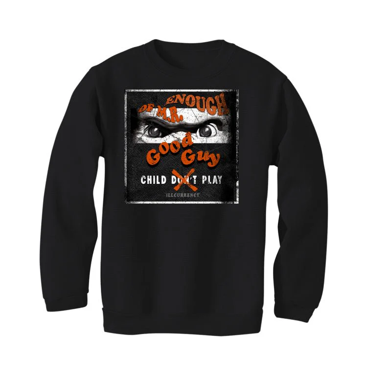 Air Jordan 12 Brilliant Orange - Black T-Shirt (ENOUGH OF MR GOOD GUY) - Image 4