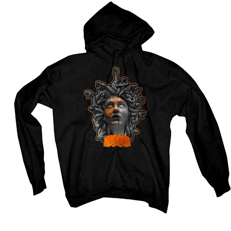 Air Jordan 12 “Brilliant Orange” | illcurrency Black T-Shirt (ILLDUSSA) - Image 3