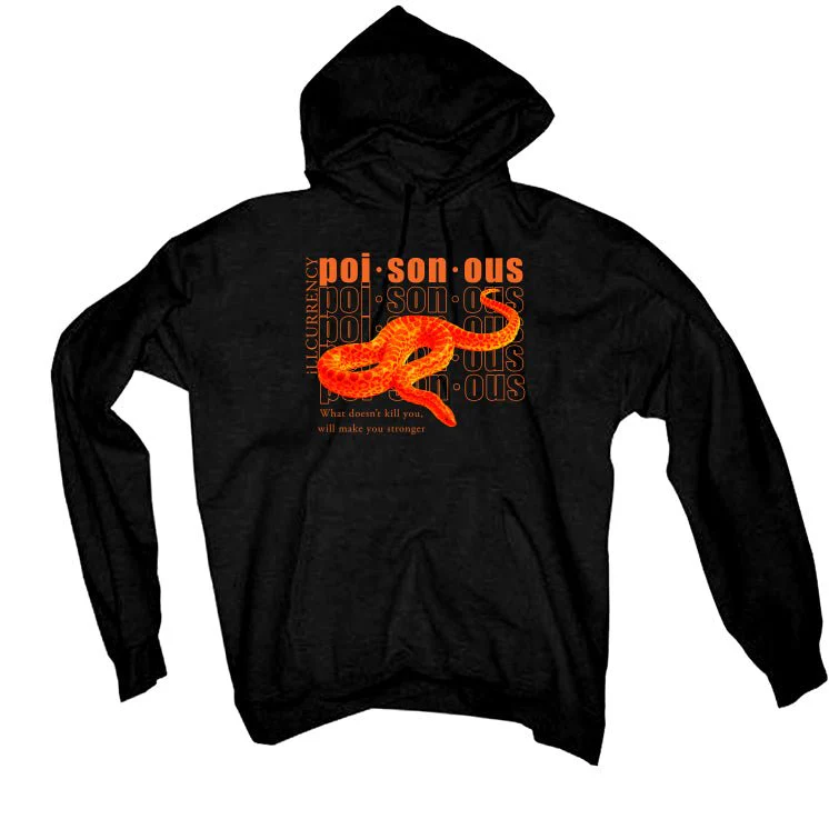 Air Jordan 12 Brilliant Orange - Black T-Shirt (POISONOUS) - Image 3