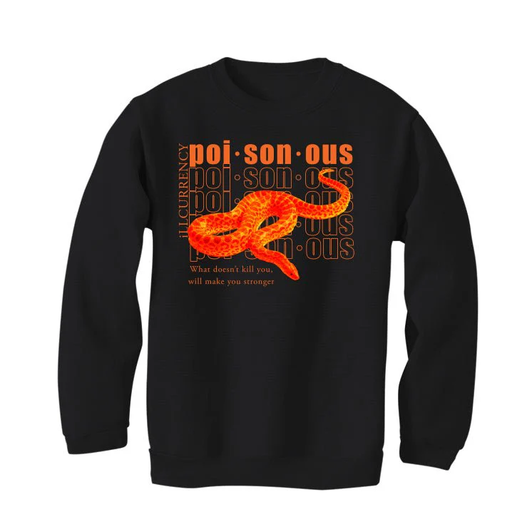 Air Jordan 12 Brilliant Orange - Black T-Shirt (POISONOUS) - Image 4