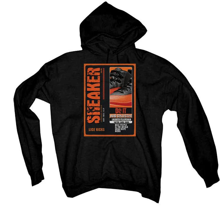 Air Jordan 12 Brilliant Orange - Black T-Shirt (SNEAKERS COLLECTOR) - Image 3