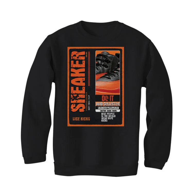 Air Jordan 12 Brilliant Orange - Black T-Shirt (SNEAKERS COLLECTOR) - Image 4