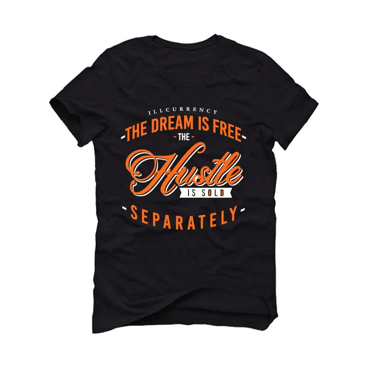 Air Jordan 12 “Brilliant Orange” Black T-Shirt (The dream is free) - Image 2