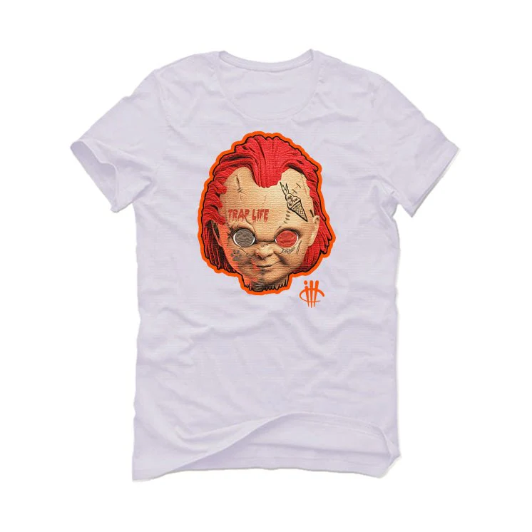 Air Jordan 12 “Brilliant Orange” | illcurrency White T-Shirt (ILL CHILD) - Image 2