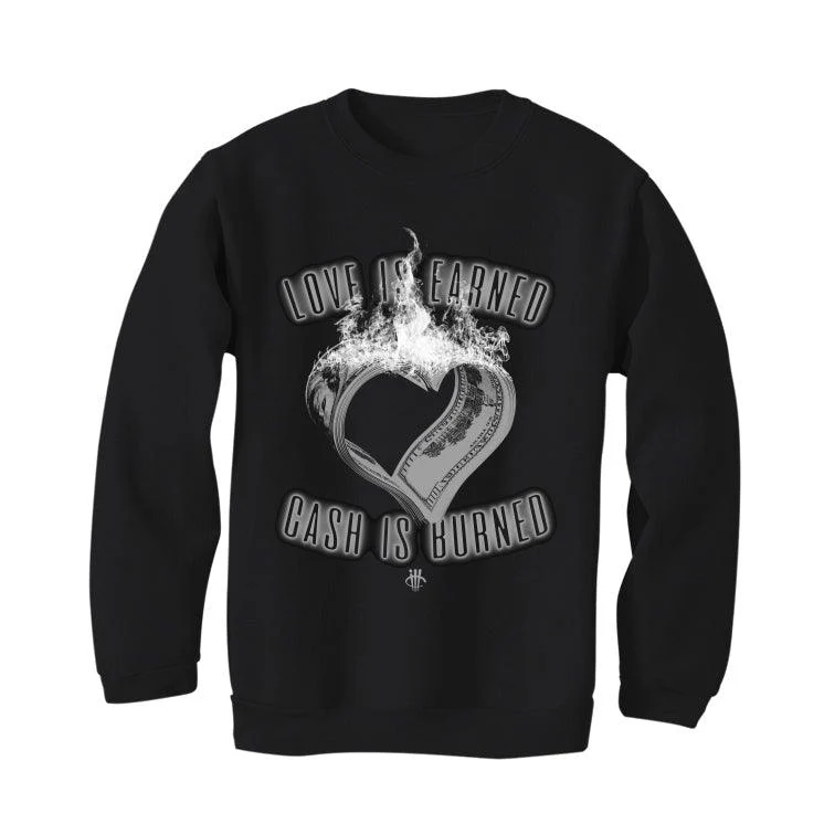 Air Jordan 12 “Dark Grey 09” Black T-Shirt (Love To Burn) - Image 3