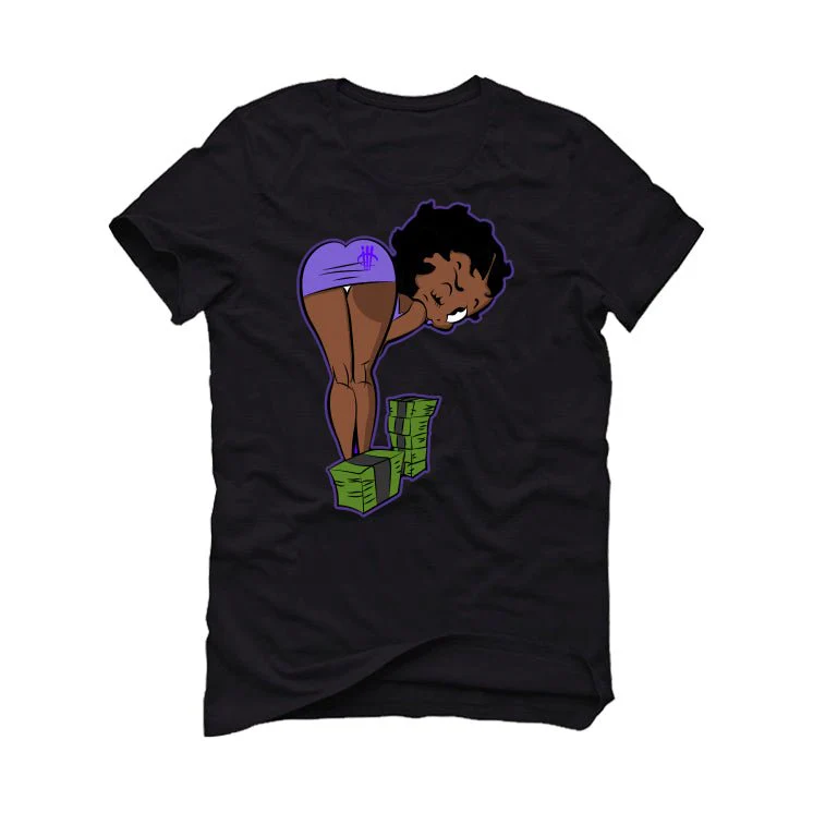 Air Jordan 12 Field Purple - Black T-Shirt (boo) - Image 2