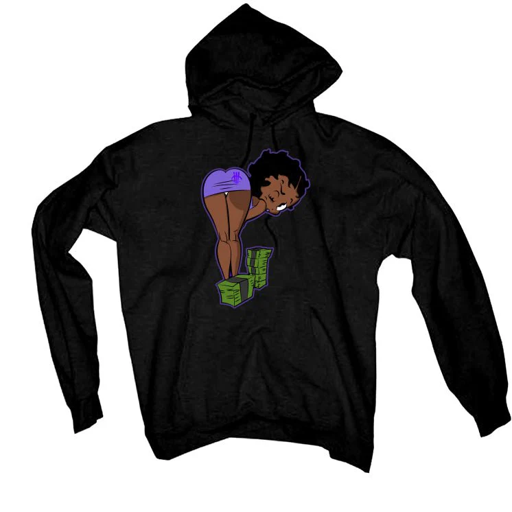 Air Jordan 12 Field Purple - Black T-Shirt (boo) - Image 3