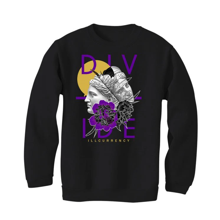 Air Jordan 12 Field Purple - Black T-Shirt (Divide) - Image 4