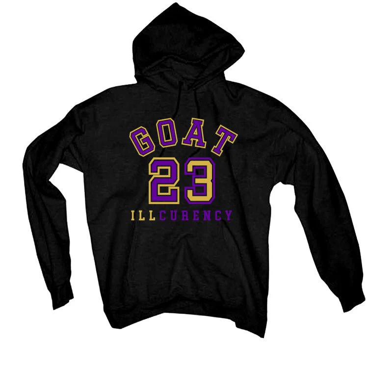Air Jordan 12 Field Purple - Black T-Shirt (GOAT 23) - Image 3
