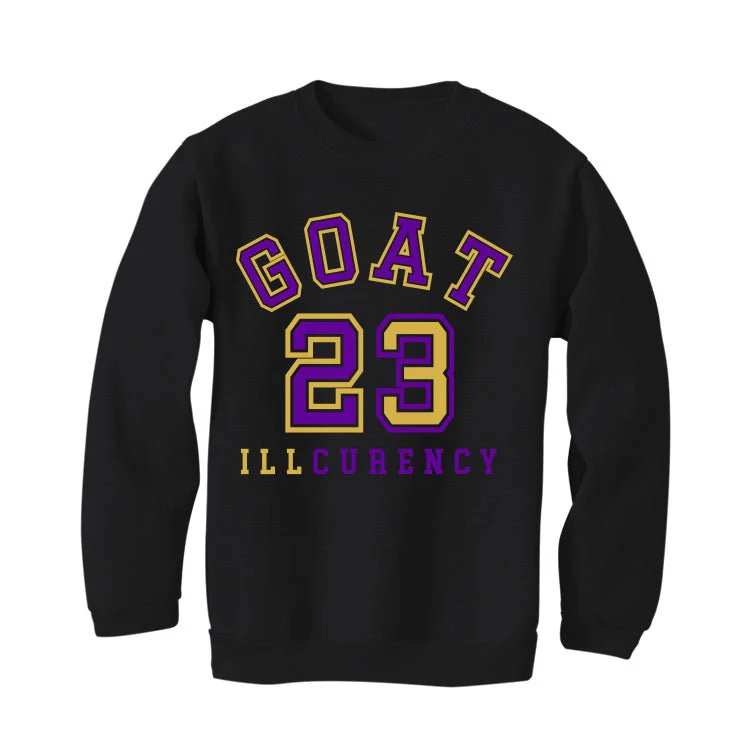 Air Jordan 12 Field Purple - Black T-Shirt (GOAT 23) - Image 4