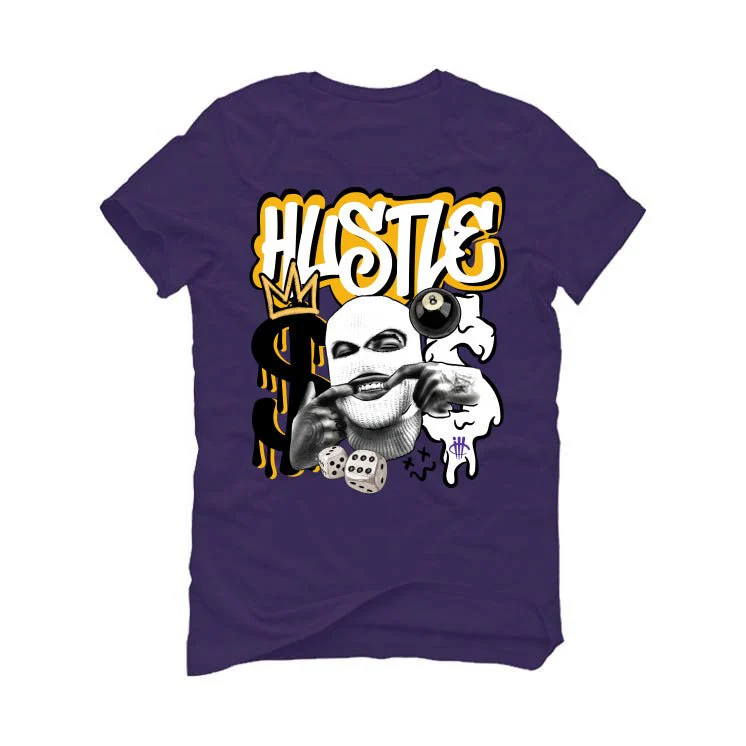 Air Jordan 12 Field Purple - Purple T-Shirt (GRIND HUSTLE) - Image 2