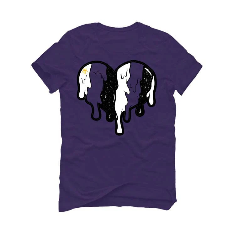 Air Jordan 12 Field Purple - Purple T-Shirt (Heart) - Image 2