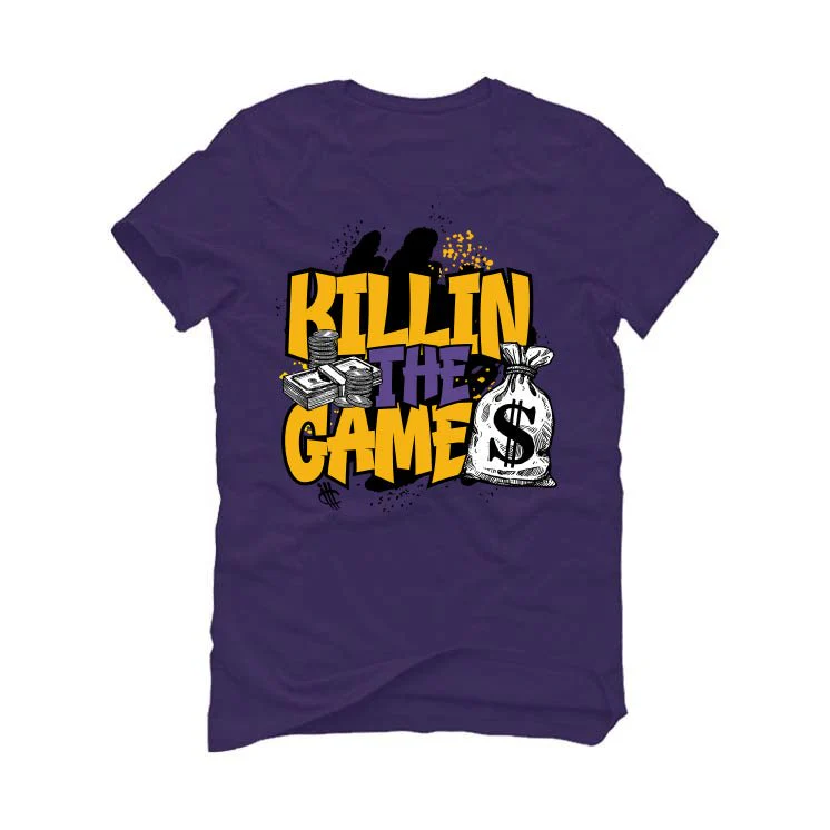 Air Jordan 12 Field Purple - Purple T-Shirt (Killin The Game) - Image 2