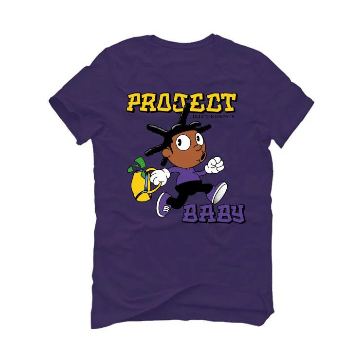 Air Jordan 12 Field Purple - Purple T-Shirt (PROJECT BABY) - Image 2
