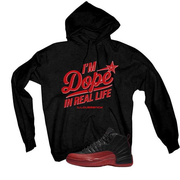Air Jordan 12 Flu Game 2025 Black T-Shirt (DOPE)| illcurrency - Image 3