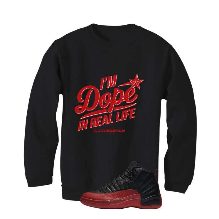 Air Jordan 12 Flu Game 2025 Black T-Shirt (DOPE)| illcurrency - Image 4
