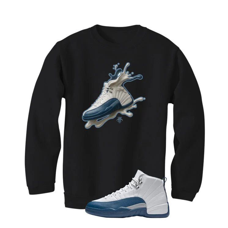 Air Jordan 12 French Blue Black T-Shirt (Splash Shoe)| illcurrency - Image 4