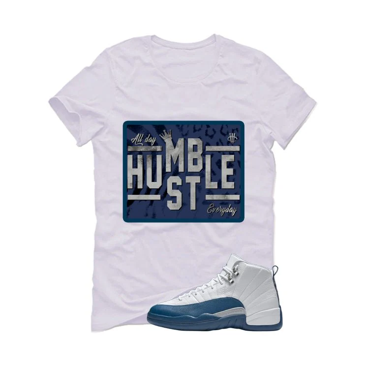 Air Jordan 12 French Blue White T-Shirt (Always)| illcurrency - Image 2