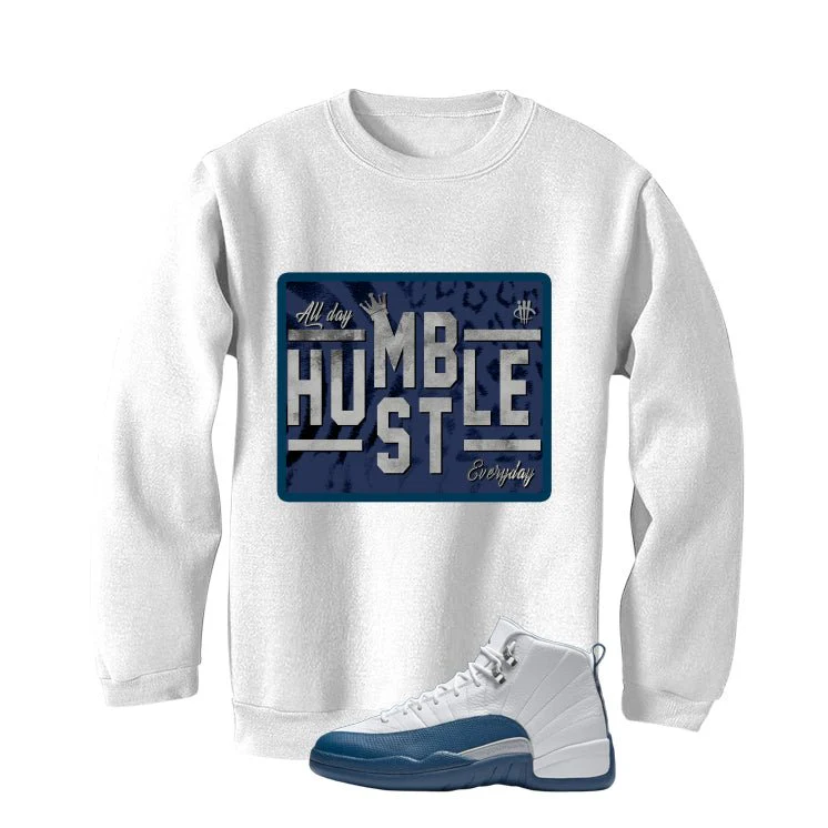 Air Jordan 12 French Blue White T-Shirt (Always)| illcurrency - Image 4