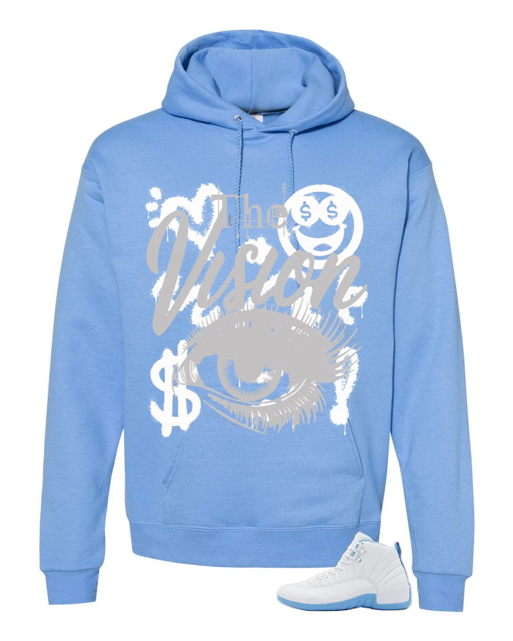 Air Jordan 12 Melo Carolina Blue T-Shirt (The Vision)| illcurrency - Image 3