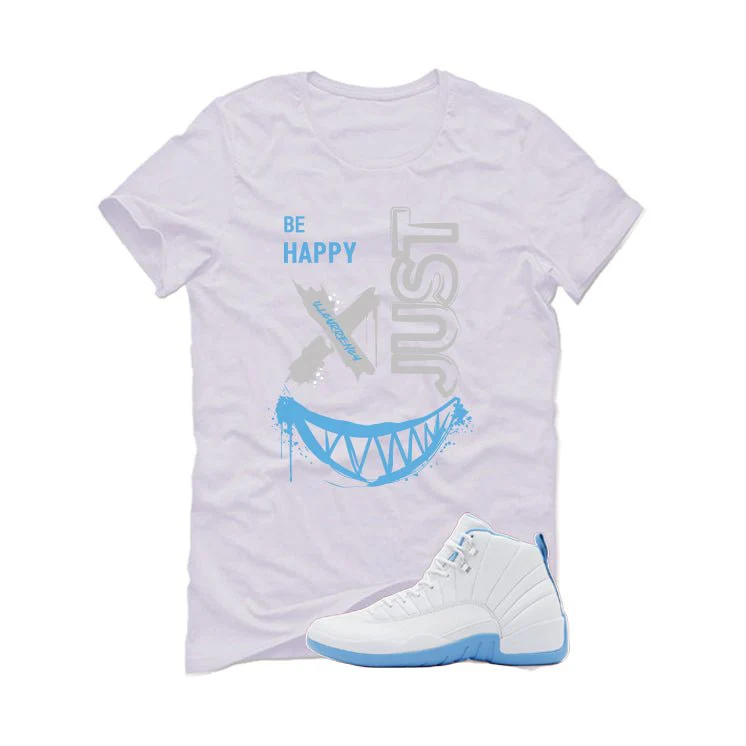 Air Jordan 12 Melo White T-Shirt (Be Happy)| illcurrency - Image 2
